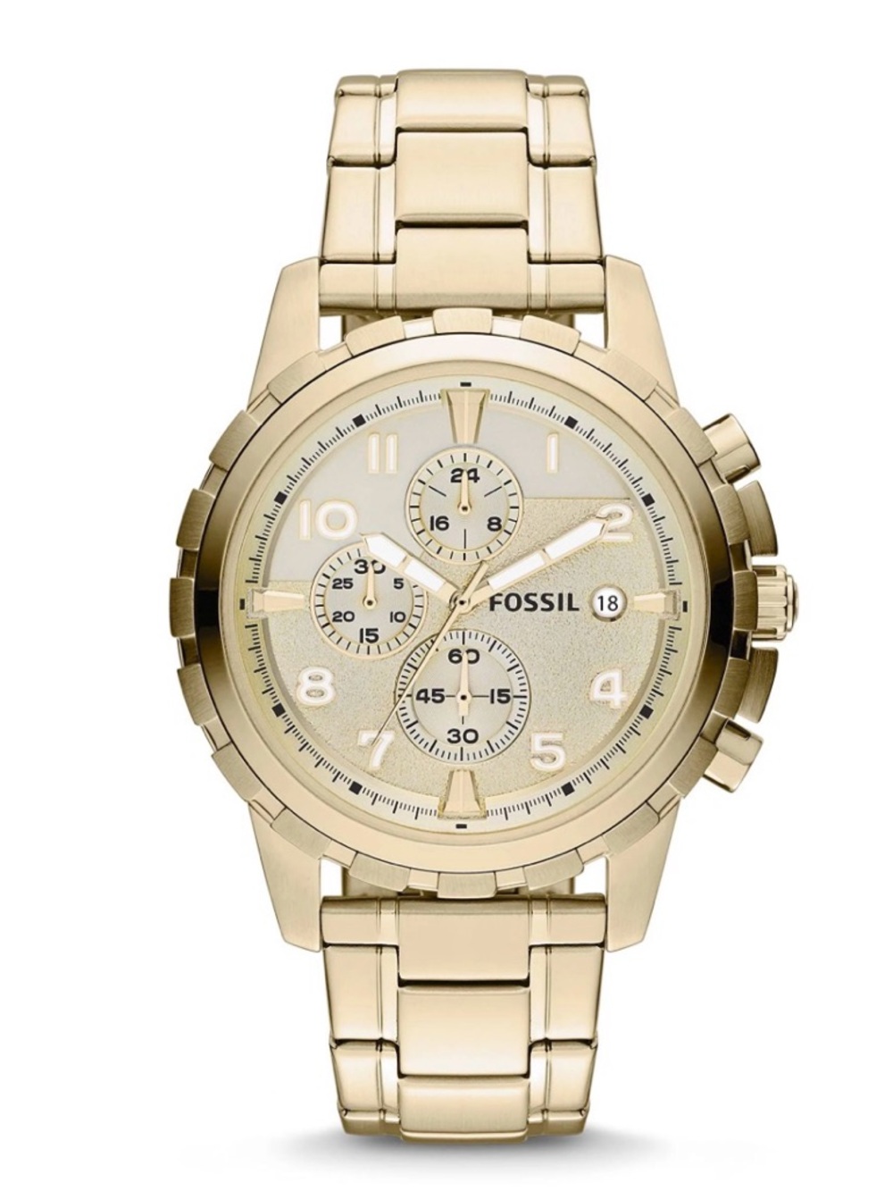 Fossil Gold-Tone Stainless Steel Chronograph Bracelet Watch